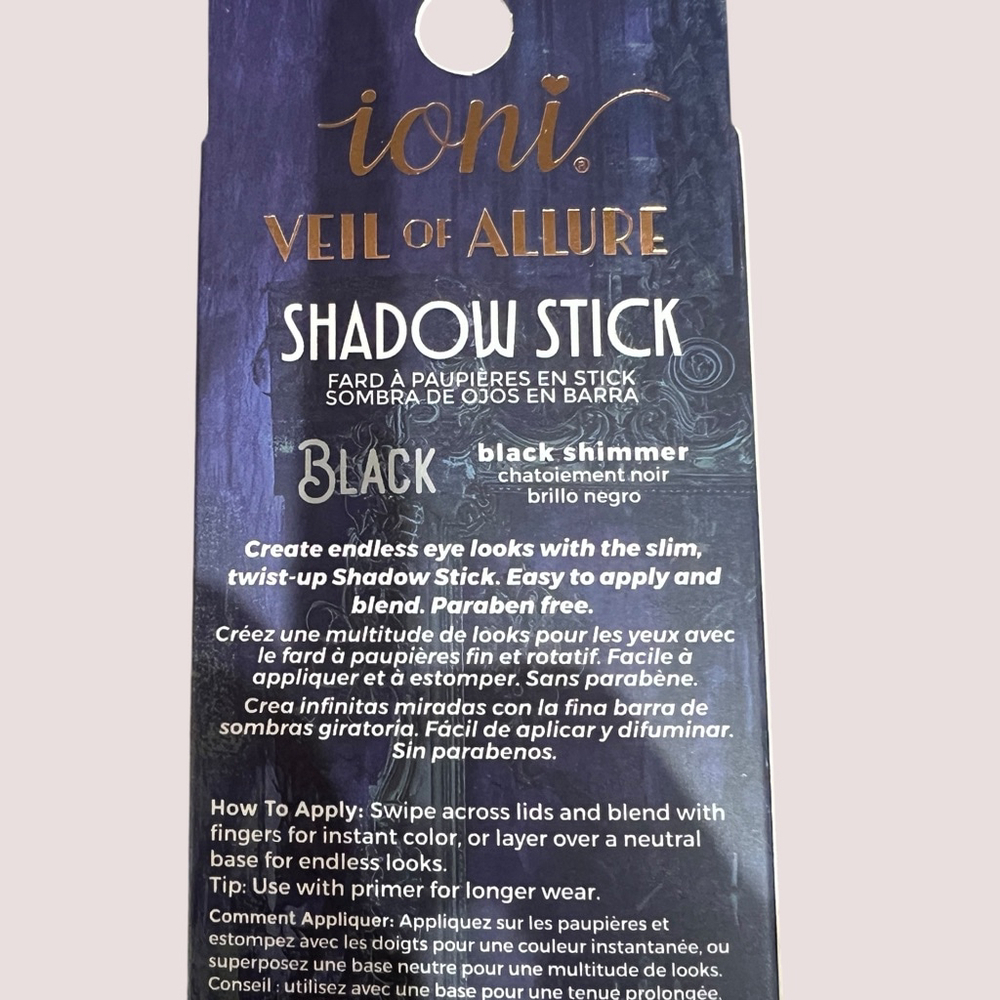Ioni Veil of Allure Shadow Stick Trio Black Brown Beige Shimmer Paraben Free - Picture 7 of 8